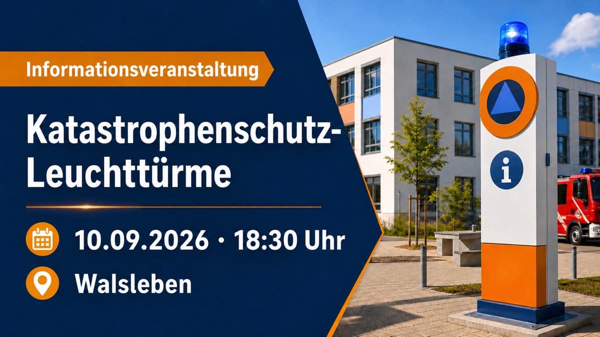 Informationsveranstaltung: Katastrophenschutz-Leuchttürme im Amt Temnitz