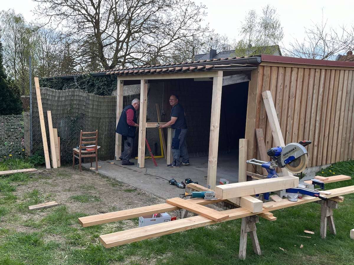 Arbeitseinsatz auf dem Festplatz in Frankendorf