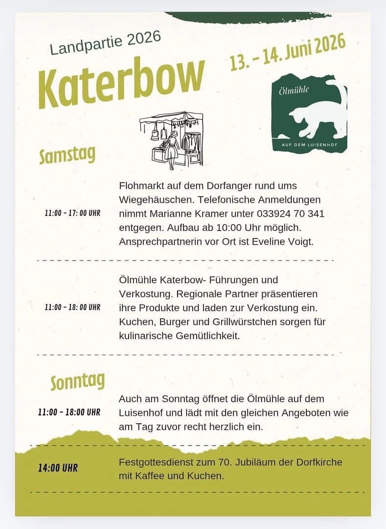 Landpartie Katerbow 2026