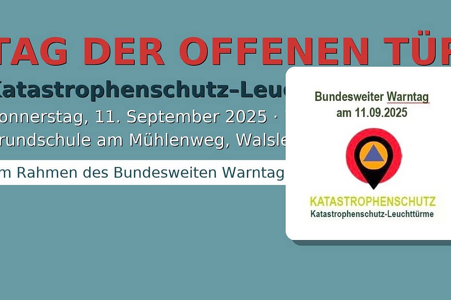 Tag der offnen Tür Warntag in Walsleben